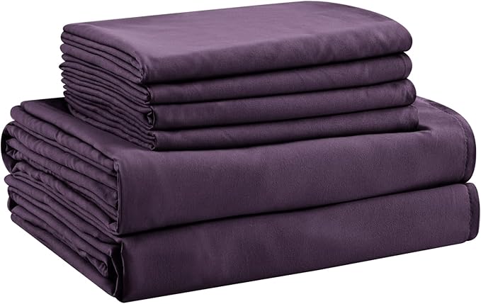 Microfiber Cooling Bed Sheet Set - Twin - 4 Piece