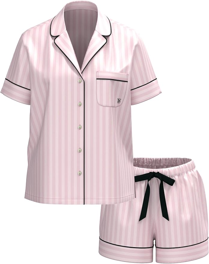 Women's Flannel Pajama Set - Short Sleeve - 2 Piece