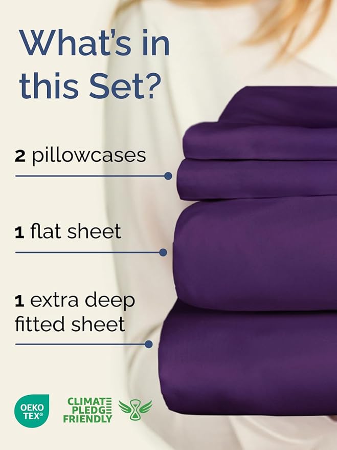 Cooling Bed Sheet Set - Twin XL - 4 Piece