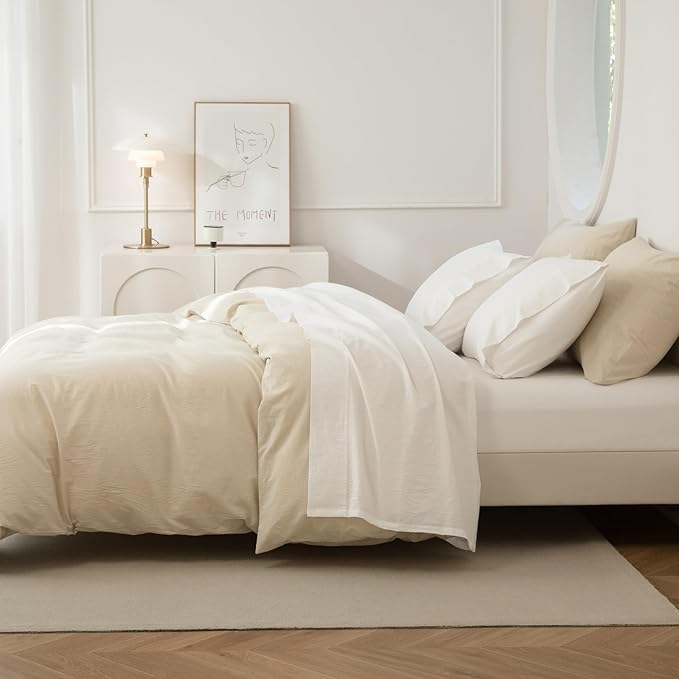 Linen Bed Sheet Set - King - 4 Piece