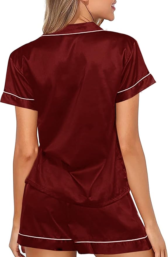 Satin Pajama Set - 2 Piece
