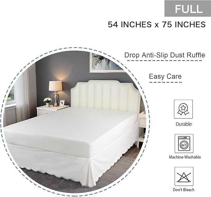 Bed Skirt - Full - 14 in Drop