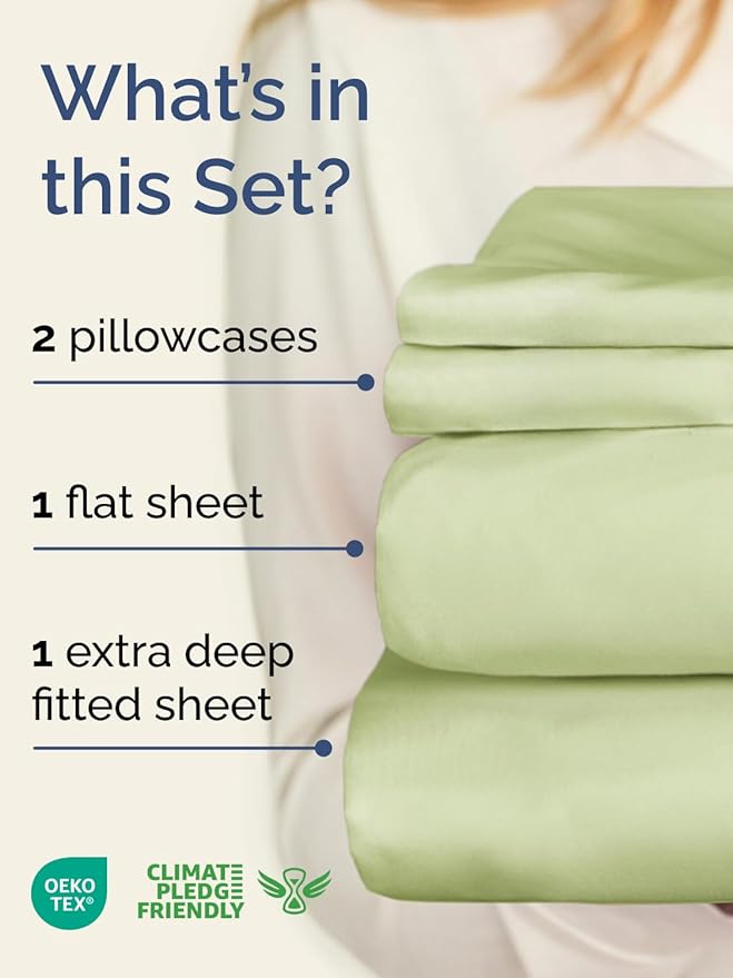 Cooling Bed Sheet Set - Twin - 4 Piece