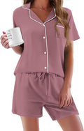Women's Pajama Set - Short Sleeve - 2 Piece