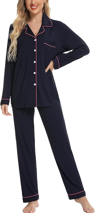 Women's Pants Pajama Set - Long Sleeve - 2 Piece