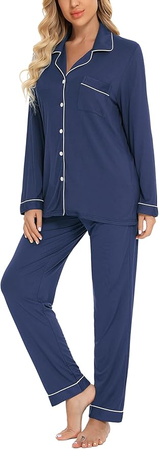 Women's Pants Pajama Set - Long Sleeve - 2 Piece