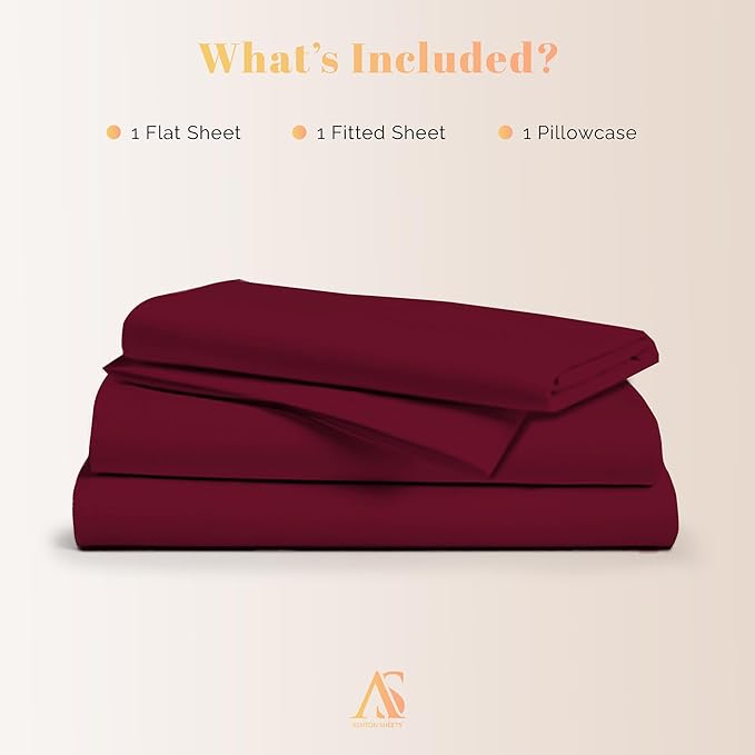 Cooling Bed Sheet Set - Twin - 16 in Deep Pocket - 3 Piece