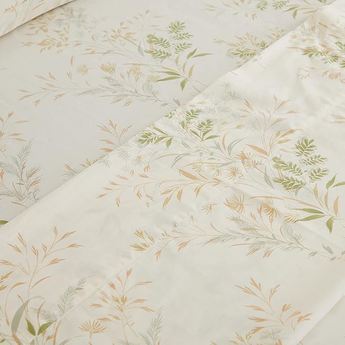 100% Cotton Bed Sheet Set - Queen - 4 Piece