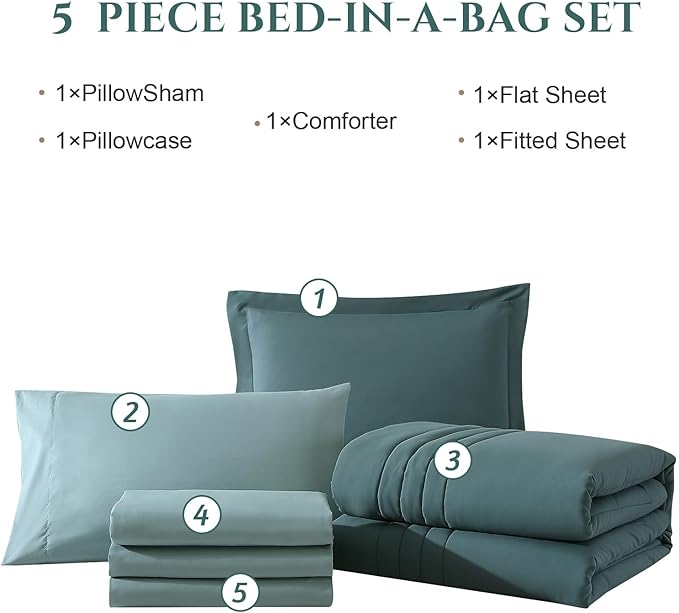 Comforter Set - Twin XL - 5 Piece