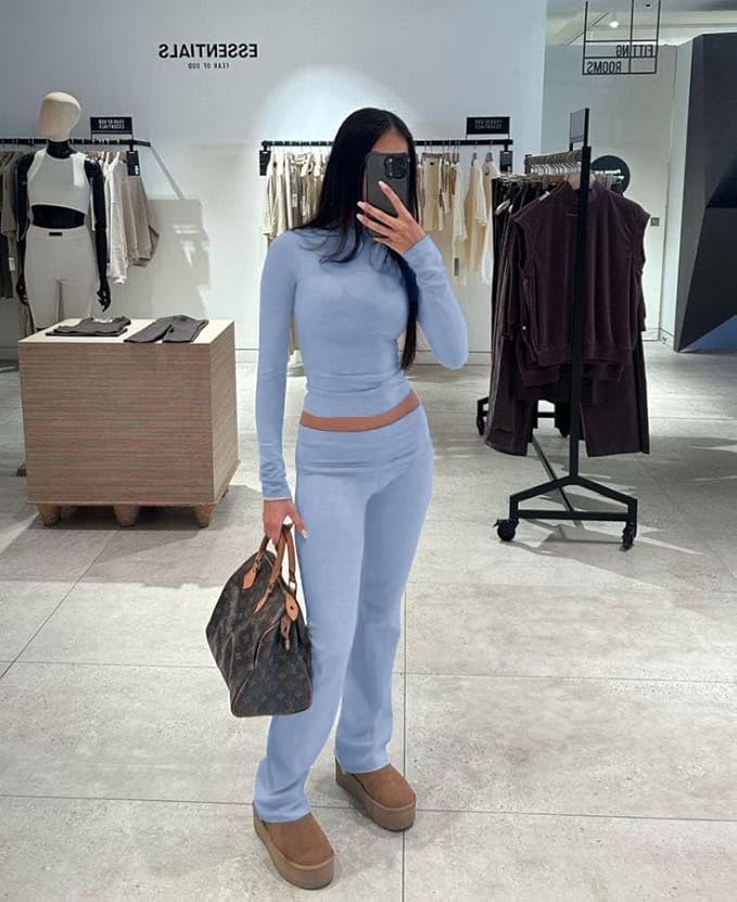 Women's Pants Pajama Set - Long Sleeve - 2 Piece