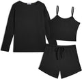 Shorts Pajama Set - Long Sleeve - 3 Piece