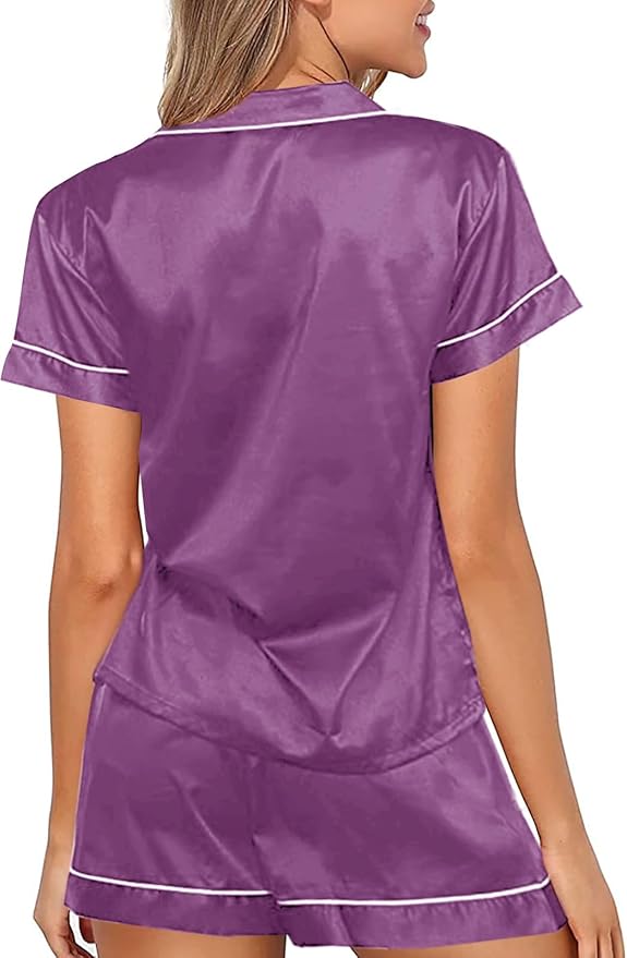 Satin Pajama Set - 2 Piece