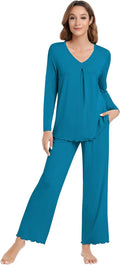 Women's Bamboo Pants Pajama Set - Long Sleeve - 2 Piece