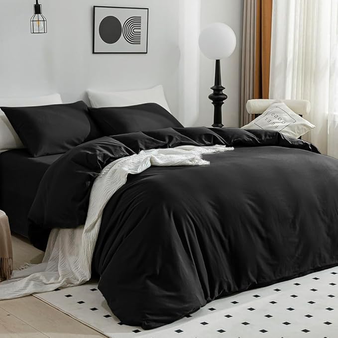 Linen Duvet Cover Set - Queen - 3 Piece
