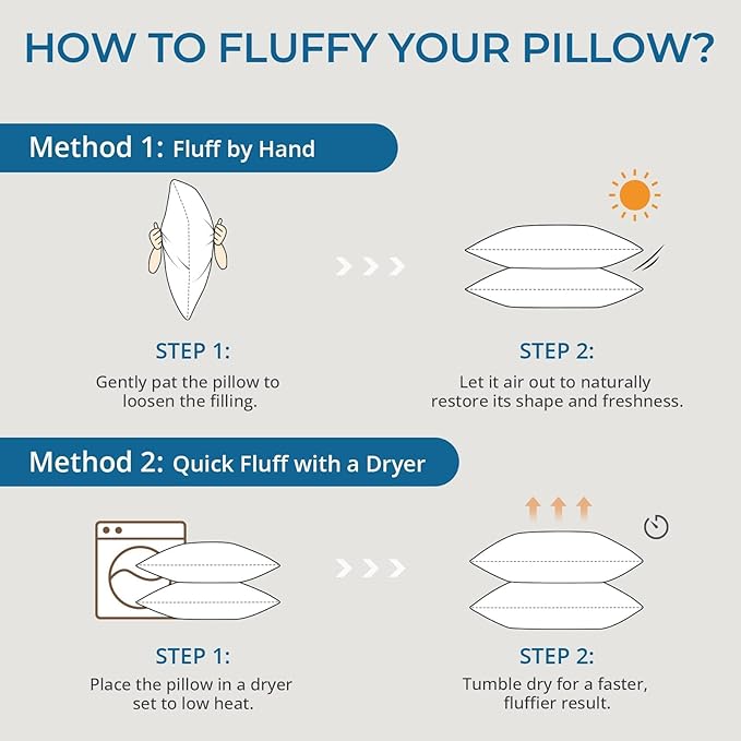 Down Alternative Bed Pillow - Full - 2 Piece