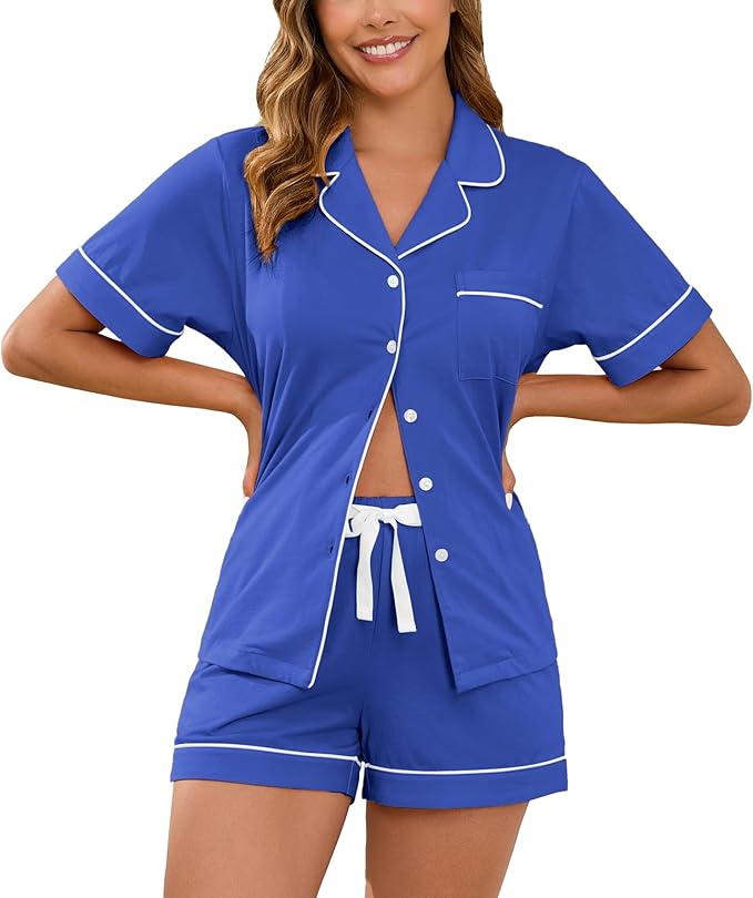 Women's Pajama Set - Short Sleeve - 2 Piece
