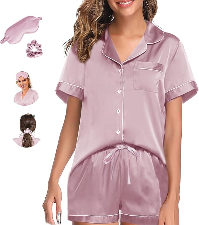 Satin Pajama Set - 2 Piece