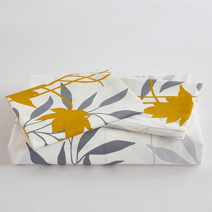 100% Cotton Duvet Cover Set - King - 3 Piece
