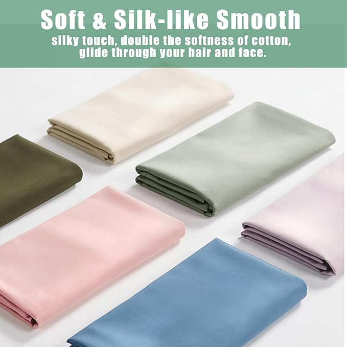 Bamboo Cooling Pillowcase Set - King - 20 x 36 in - 2 Pack - 2 Piece