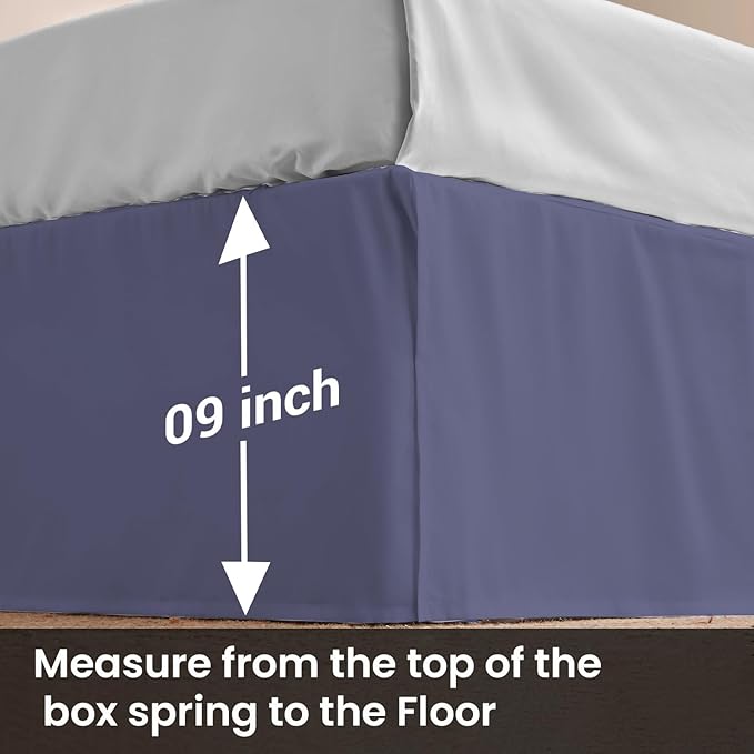 Microfiber Bed Skirt - Twin - 9 in Drop