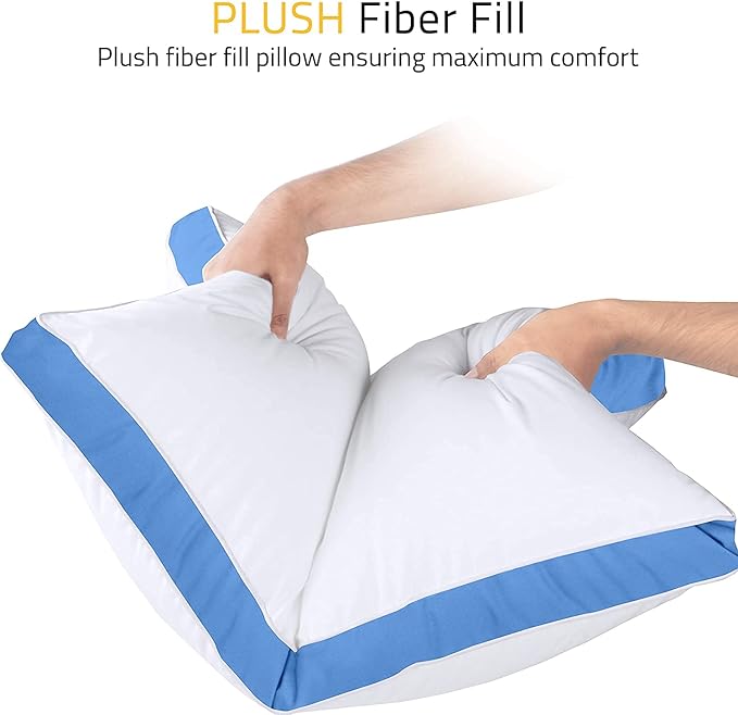 Down Alternative Cooling Bed Pillow - Queen - 2 Piece