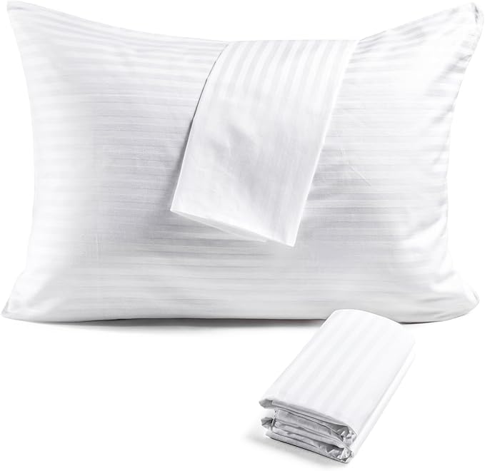 100% Cotton Pillow Protector - Standard - 4 Pack
