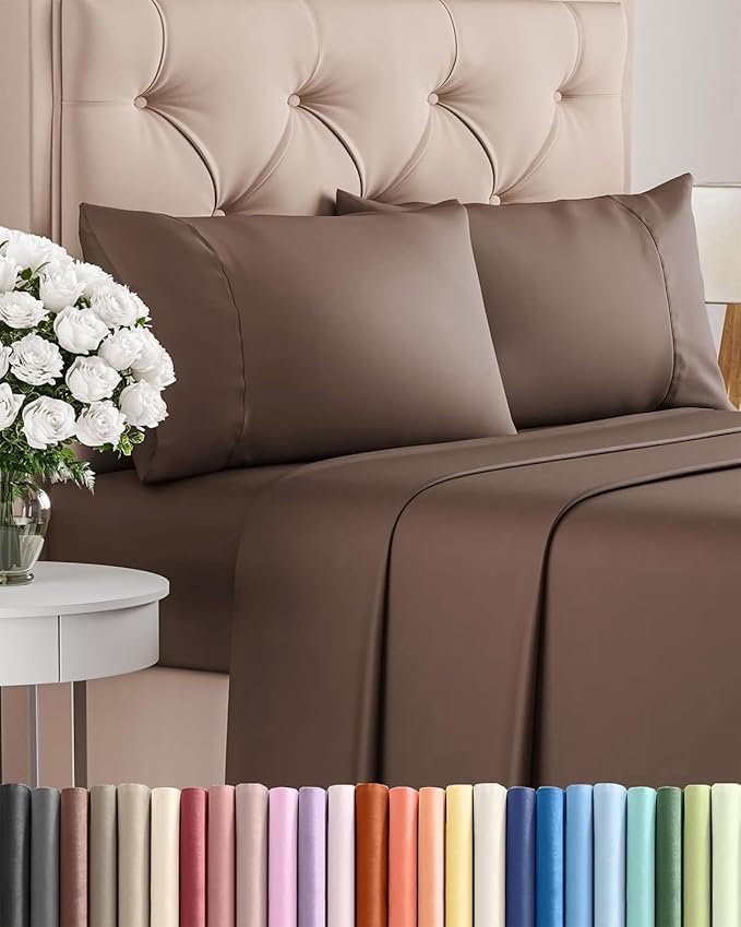 Cooling Bed Sheet Set - Twin XL - 16 in Deep Pocket - 4 Piece