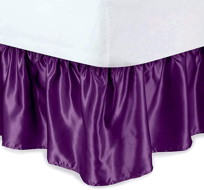 Satin Bed Skirt - Queen - 15 in Drop