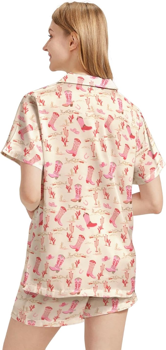 Women's Pajama Set - Short Sleeve - 2 Piece