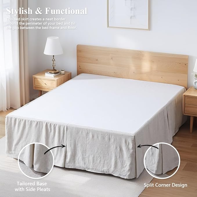 Linen Bed Skirt - King