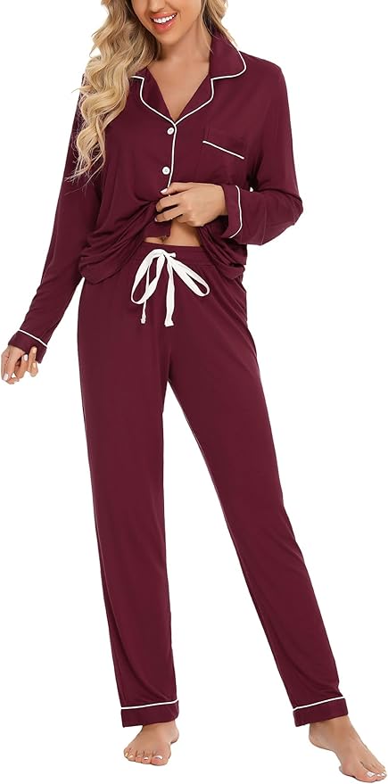 Women's Pants Pajama Set - Long Sleeve - 2 Piece