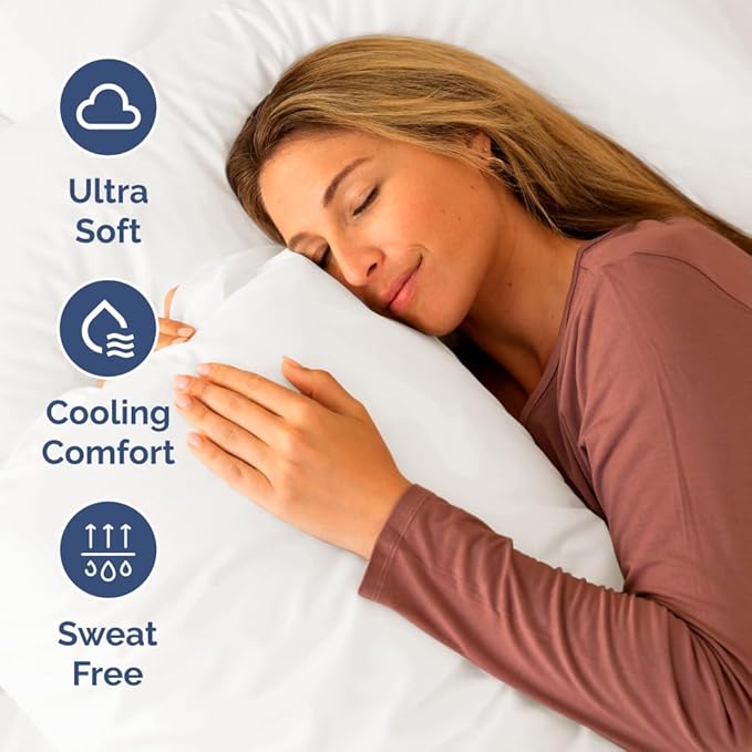 Cooling Bed Sheet Set - Queen - 4 Piece