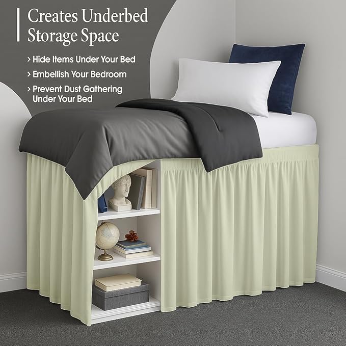 Microfiber Bed Skirt - Twin XL