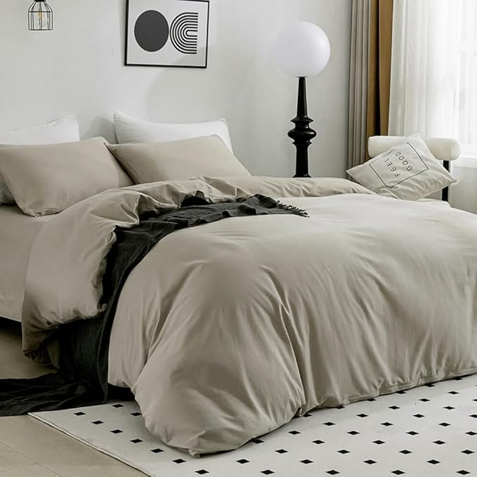 Linen Duvet Cover Set - King - 3 Piece