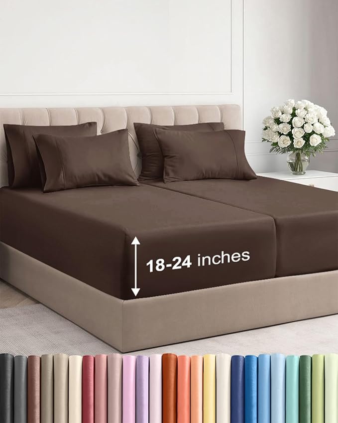 Cooling Bed Sheet Set - Split King - 7 Piece