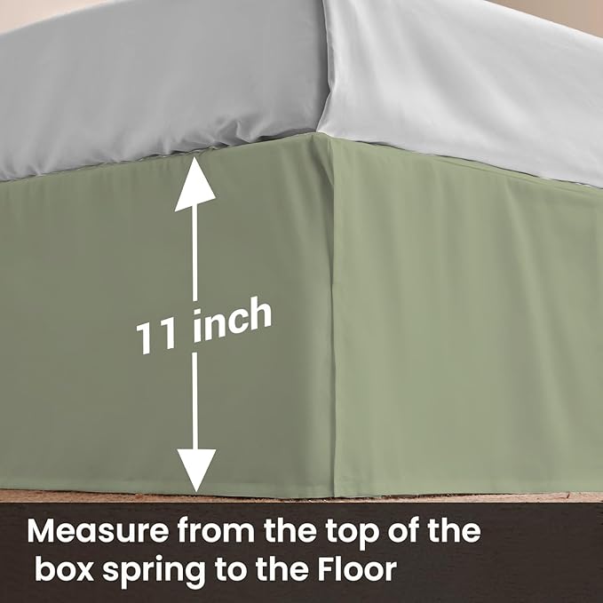 Microfiber Bed Skirt - Twin - 11 in Drop