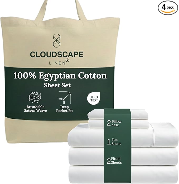 Linen Bed Sheet Set - Split King - 5 Piece