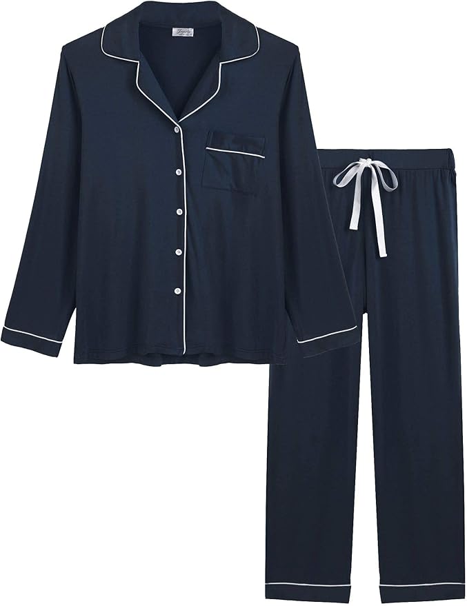 Women's Bamboo Cooling Pajama Set - Long Sleeve