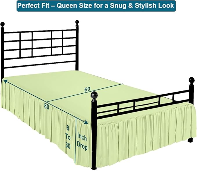 Linen Bed Skirt - Queen