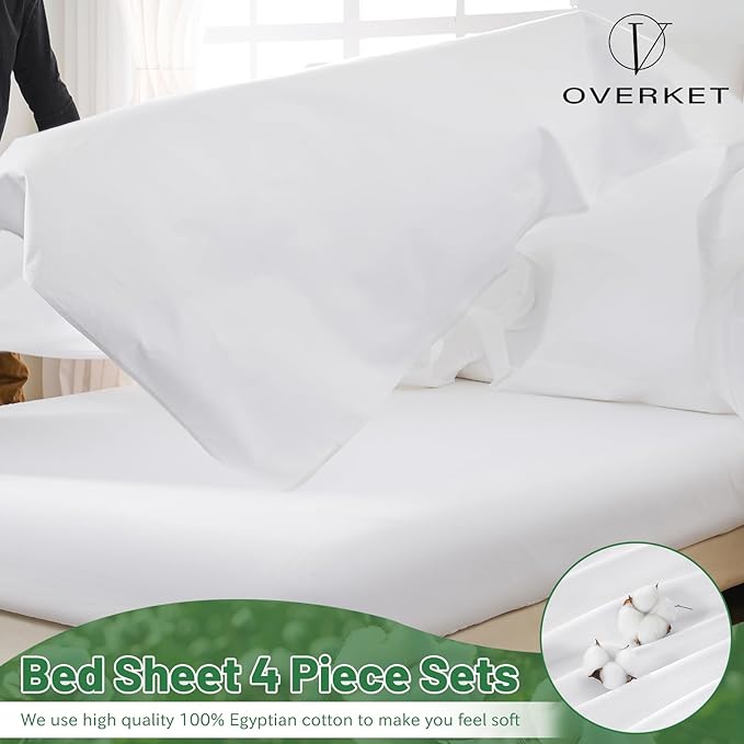 Bed Sheet Set - King - 4 Piece