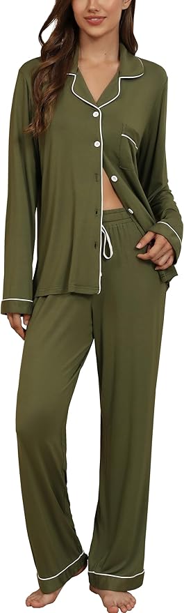 Women's Pajama Set - Long Sleeve - 2 Piece