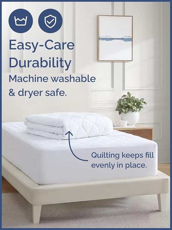Mattress Pad - Twin - 16 in Deep Pocket