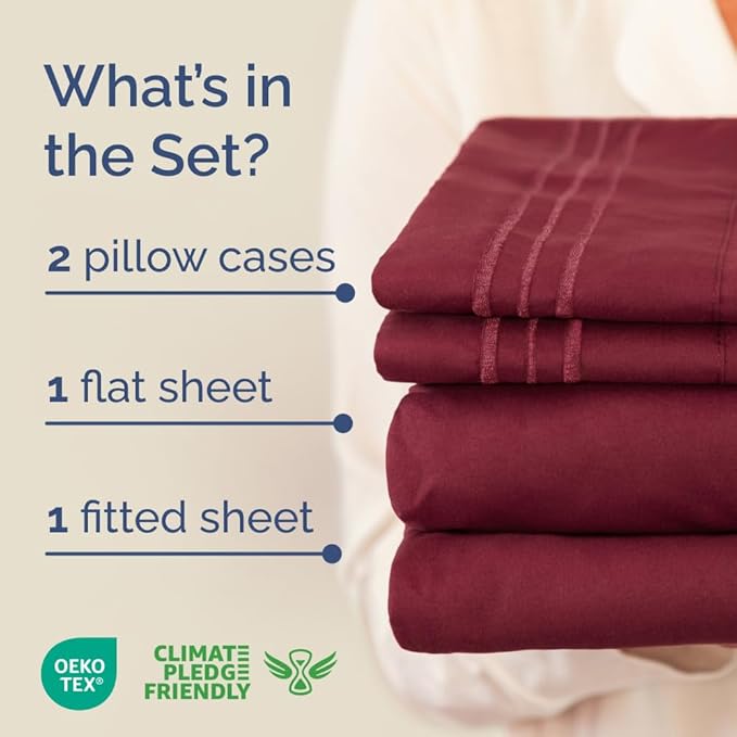 Cooling Bed Sheet Set - Full - 4 Piece