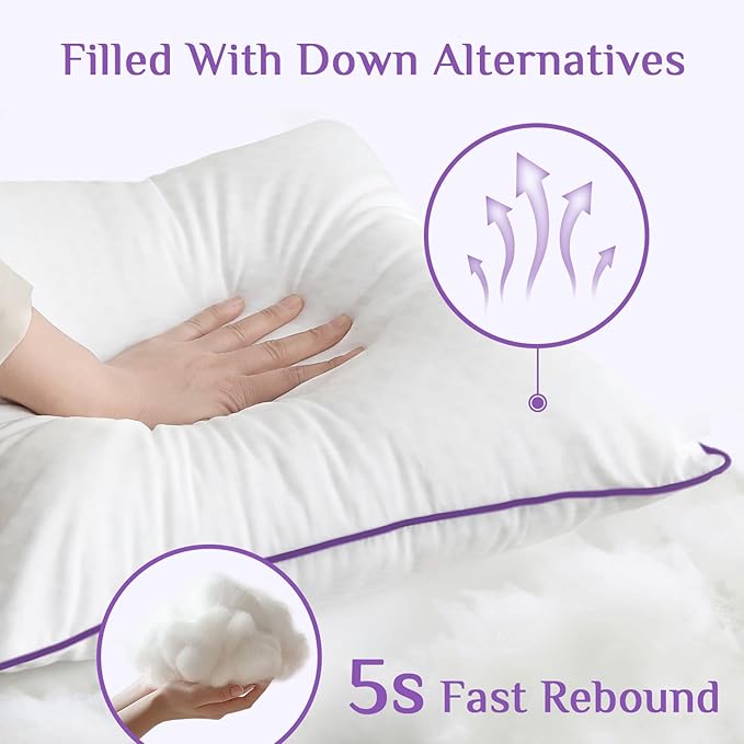 Down Alternative Cooling Bed Pillow - 2 Piece