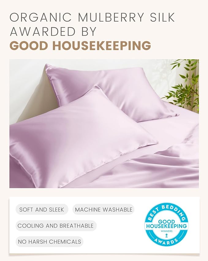 Mulberry Silk Pillowcase Set - Standard - 2 Piece