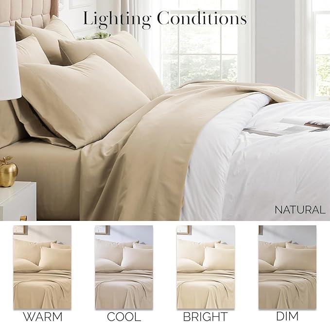 Bed Sheet Set - Split King - 7 Piece