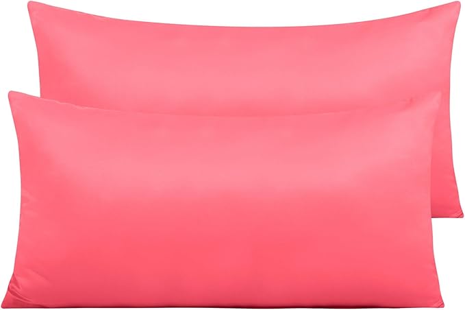 Satin Pillowcase Set - King - 20 x 36 in - 2 Piece