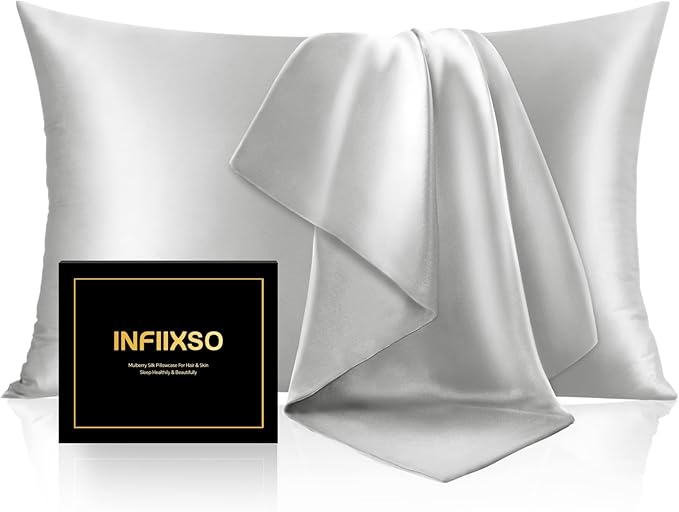 Mulberry Silk Cooling Pillowcase - Standard - 20 x 26 in