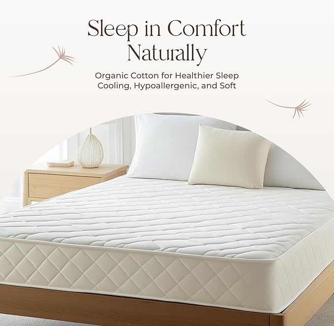 100% Cotton Cooling Mattress Protector - Twin XL