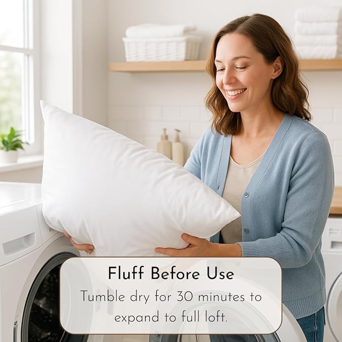 Hypoallergenic Bed Pillow - Queen - 2 Piece